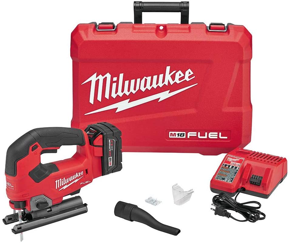 MILWAUKEE M18 FUEL D-HANDLE JIGSAW KIT w/ XC5.0 BATTERY & MULTI-VOLTAGE CHARGER - Kilrich Building Centres