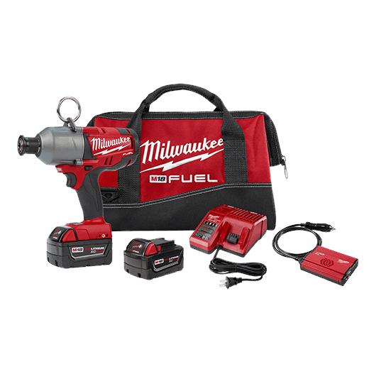 MILWAUKEE M18 FUEL 7/16" HEX HIGH TORQUE IMPACT WRENCH KIT w/ XC5.0 BATTERY & CHARGER - Kilrich Building Centres