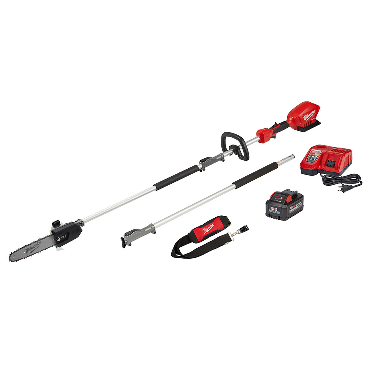 M18 FUEL 10" POLE SAW KIT w/ QUIK-LOK, XC5.0 BATTERY & RAPID CHARGER - Kilrich Building Centres