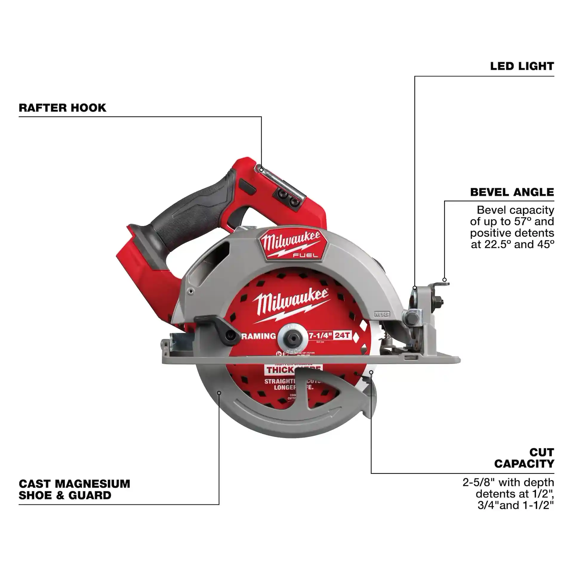 Main 3 - MILWAUKEE M18 FUEL GEN III 7-1/4" CIRCULAR SAW KIT -