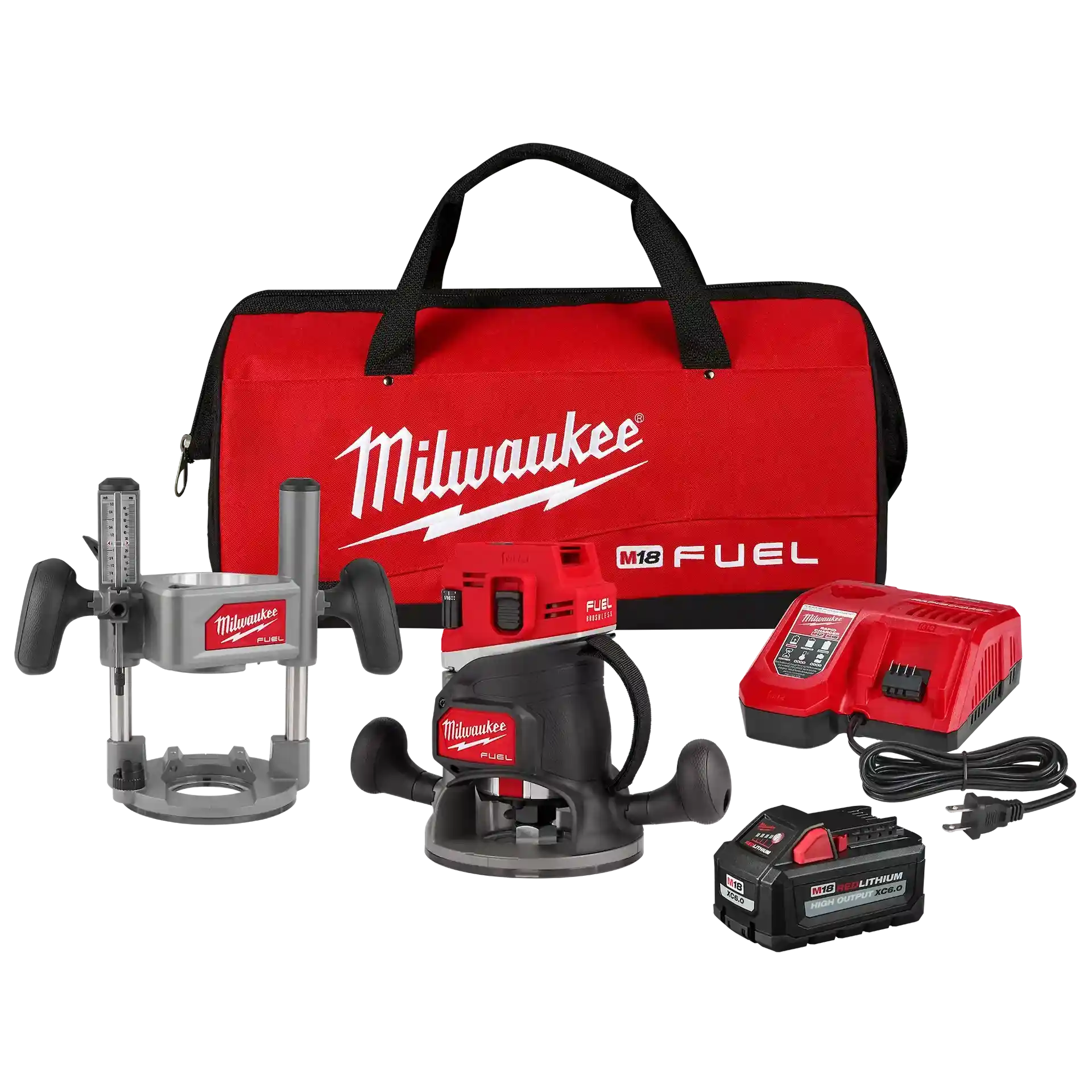 MILWAUKEE M18 FUEL 1/2” ROUTER MULTI-BASE KIT - Kilrich Building Centres