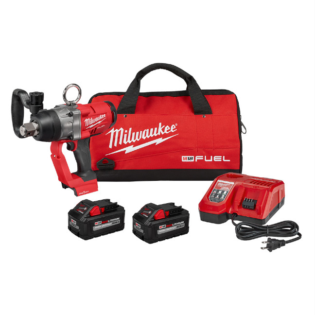 MILWAUKEE M18 FUEL 1" HIGH TORQUE IMPACT WRENCH w/ XC8.0 BATTERIES & CHARGER - Kilrich Building Centres