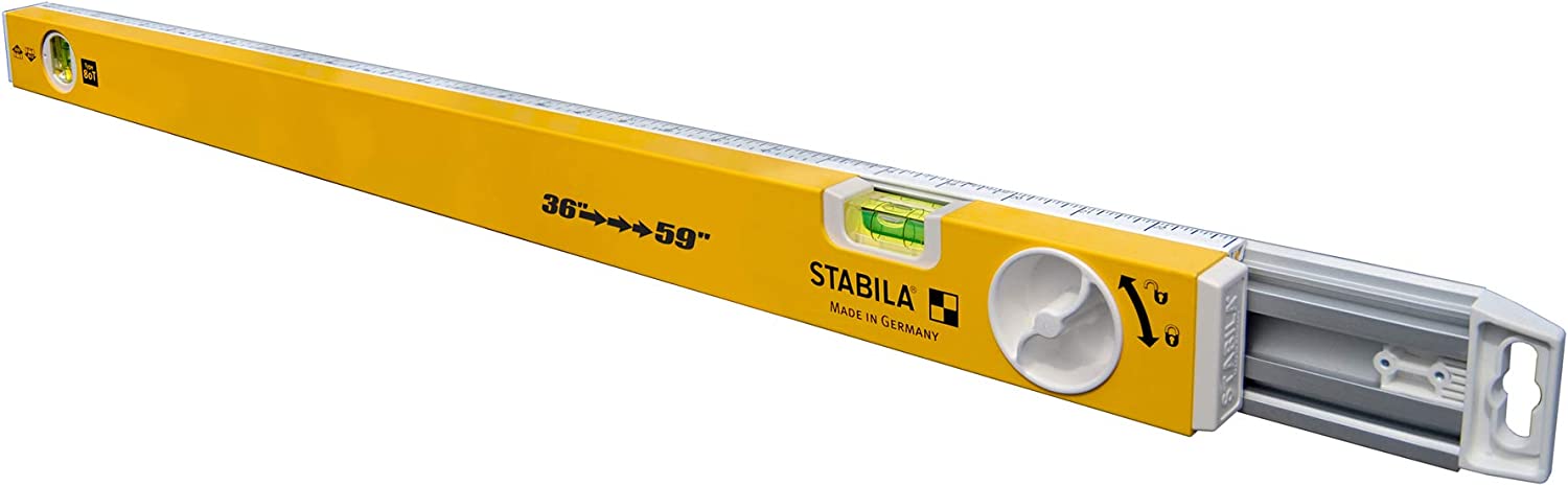STABILA 80T ADJUSTABLE LENGTH LEVEL (36" - 59") - Kilrich Building Centres