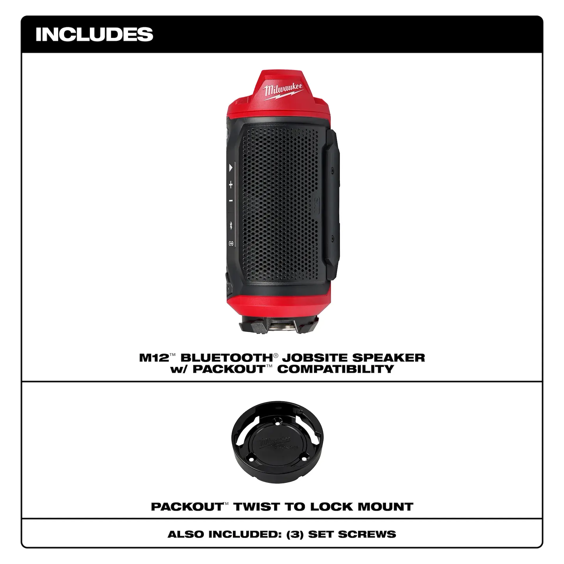 Main 4 - MILWAUKEE M12 BLUETOOTH JOBSITE SPEAKER -