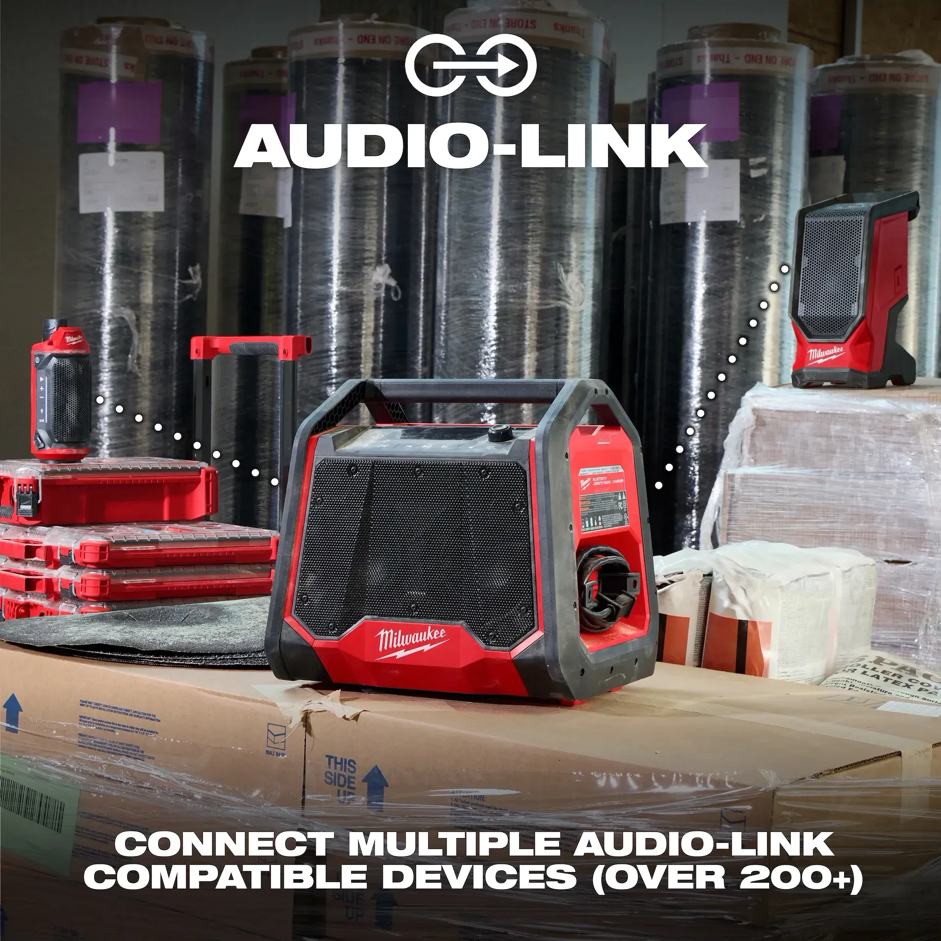 Main 3 - MILWAUKEE M18 BLUETOOTH JOBSITE RADIO & CHARGER -