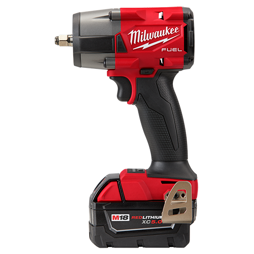 Main 1 - MILWAUKEE M18 FUEL 3/8" MID-TORQUE IMPACT WRENCH KIT w/ FRICTION RING, (2) XC5.0 BATTERIES, CHARGER & REDLINK -
