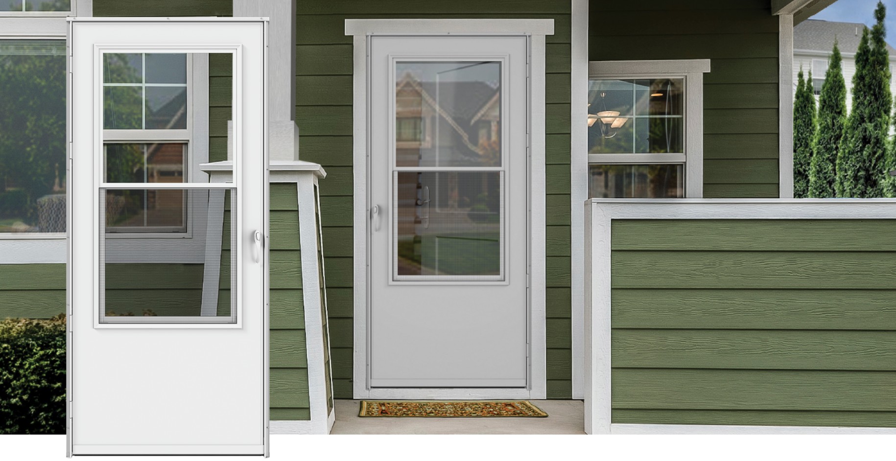 36" X 81" VINYL CLAD SINGLE VENT
MIDVIEW LARSON STORM DOOR - Kilrich Building Centres