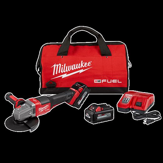 Main 2 - MILWAUKEE M18 FUEL 4-1/2" - 6" BRAKING GRINDER KIT w/ XC6.0 BATTERY & CHARGER -