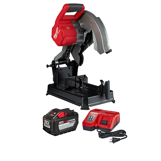 MILWAUKEE M18 FUEL 14" ABRASIVE CHOP SAW KIT w/ HD12.0 BATTERY & RAPID CHARGER - Kilrich Building Centres