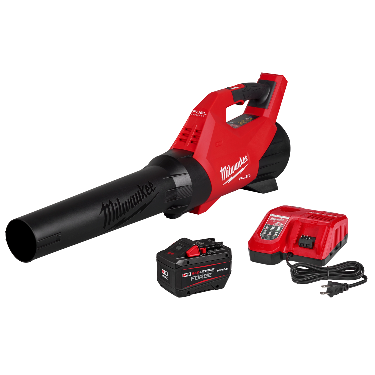 MILWAUKEE M18 FUEL NEXT GEN BLOWER KIT w/ FORGE HD12.0 BATTERY & RAPID CHARGER - Kilrich Building Centres