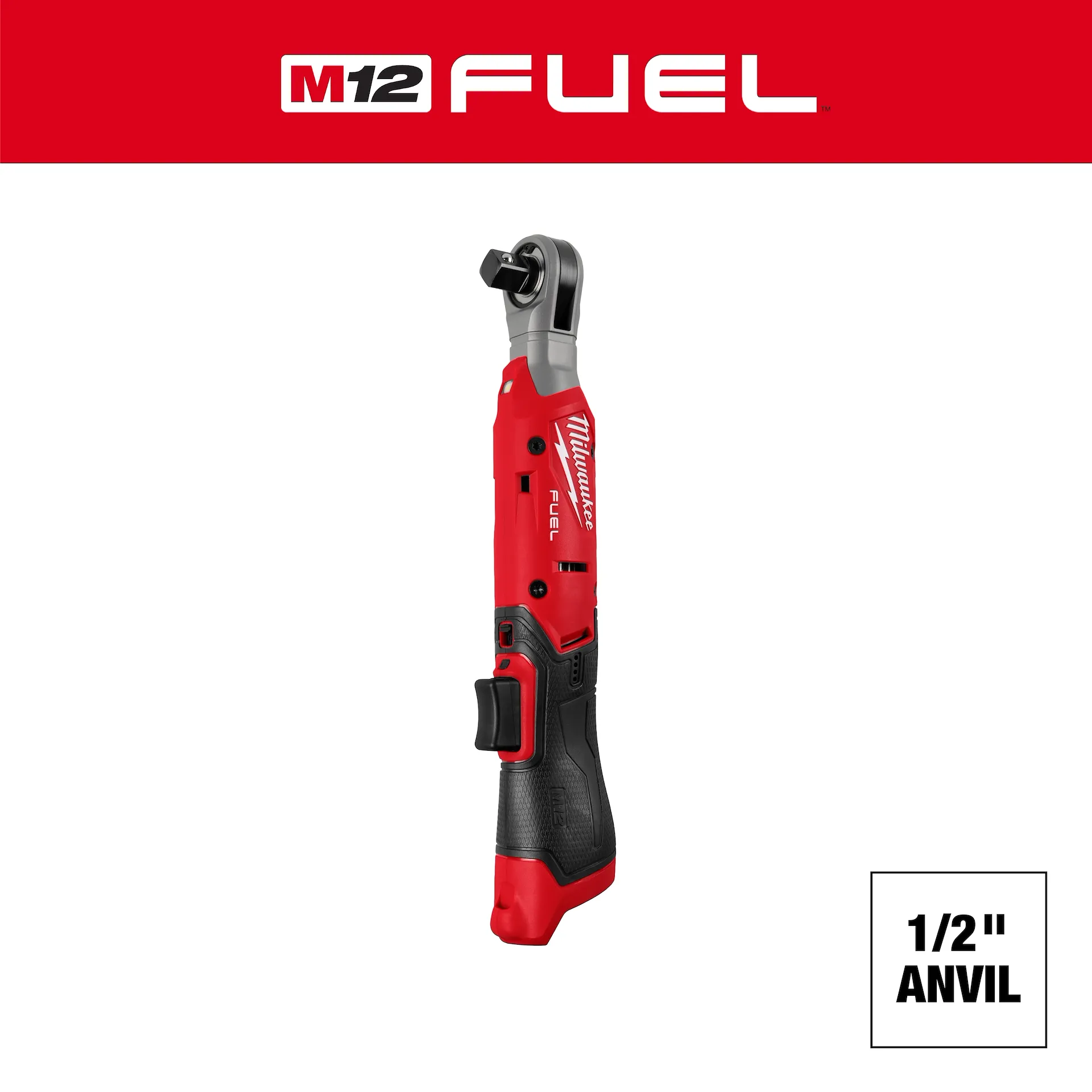 MILWAUKEE M12 FUEL 1/2" RATCHET (TOOL ONLY) - Kilrich Building Centres