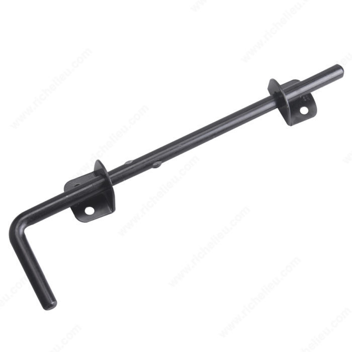 12" CANE BOLT - FLAT BLACK - Kilrich Building Centres