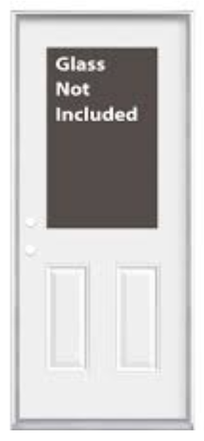 3'-0" x 6'-8" LH/IS EXTERIOR DOOR PACKAGE c/w 22" x 36" WINDOW CUTOUT & 6-9/16" COMPOSITE JAMB (38-1/2" x 82-1/2" ROUGH OPENING) - Kilrich Building Centres