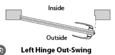 Main 2 - 3'-0" x 6'-8" LH/OS EXTERIOR DOOR PACKAGE c/w 22" x 36" WINDOW CUTOUT & 6-9/16" COMPOSITE JAMB (38-1/2" x 82-1/2" ROUGH OPENING) -