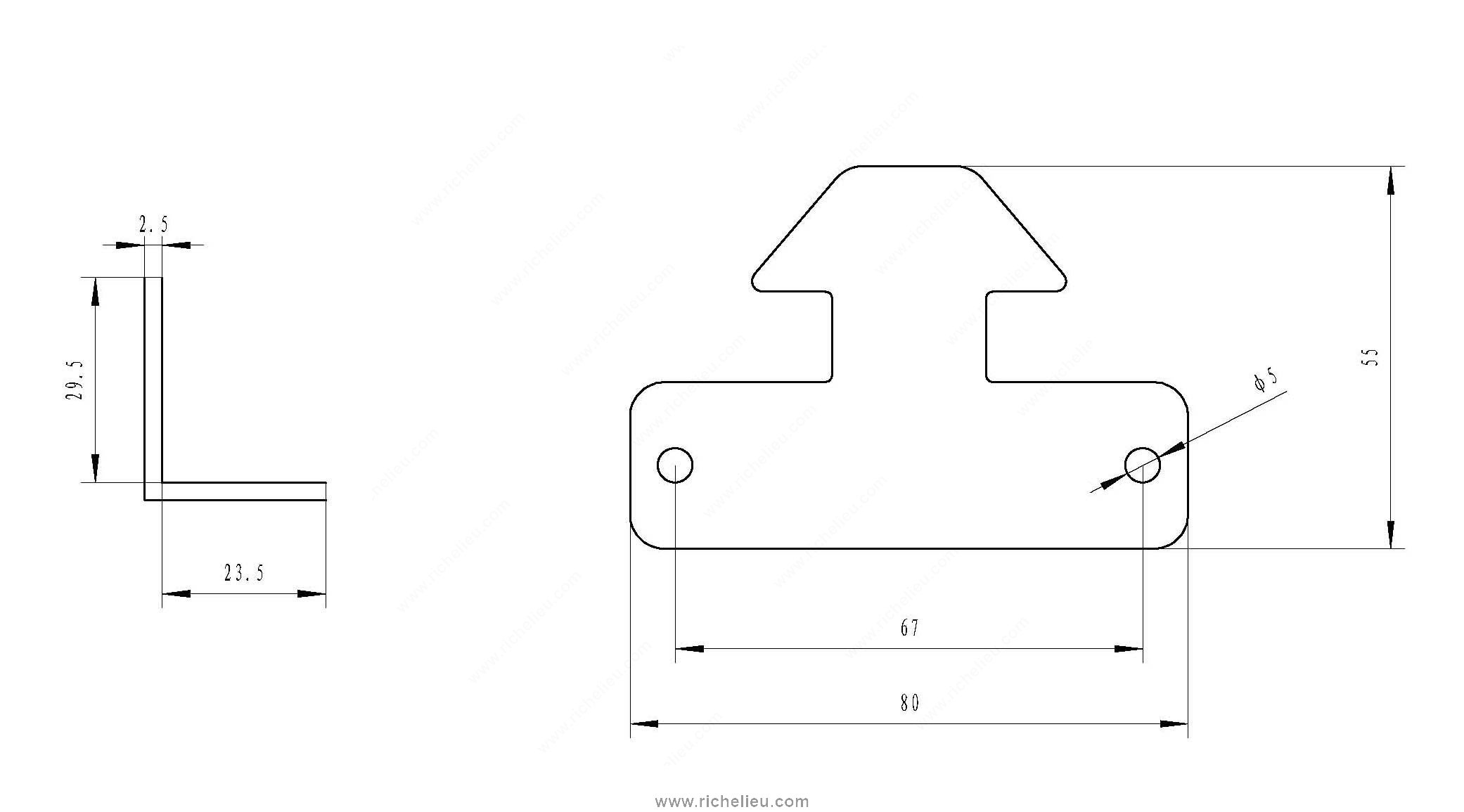 Main 6 - POOL AND PATIO LATCH - FLAT BLACK -