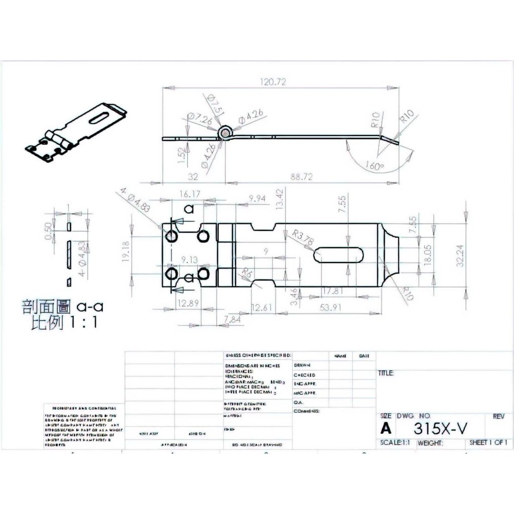 Main 3 - 3-1/2" HASP - ZINC-COATED -