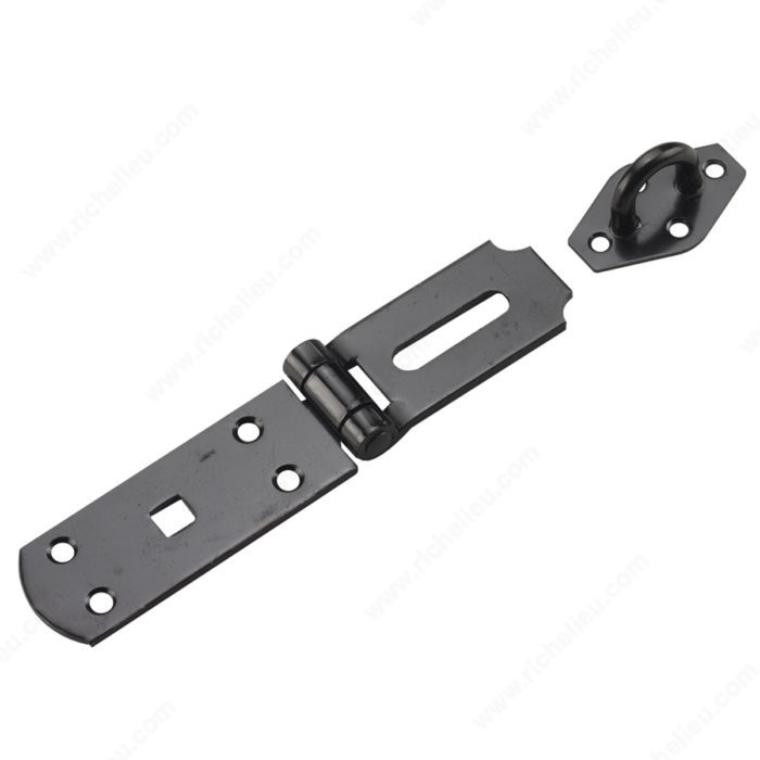 9-3/8" HEAVY DUTY HASP - FLAT BLACK - Kilrich Building Centres