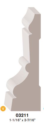 #3211 MDF PRIMED CASING
(1-1/16"X3-7/16")
(SOLD IN 16' LENGTHS) - Kilrich Building Centres