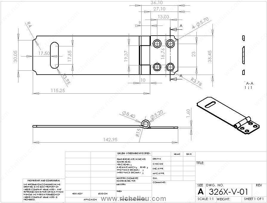 Main 3 - 4-1/2" HASP w/ LOOSE STAPLE - ZINC-COATED -