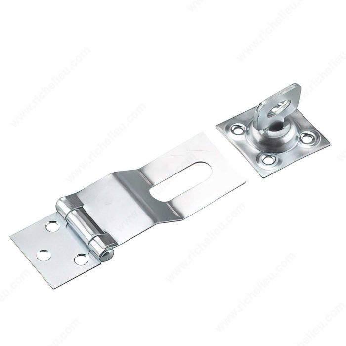 3-1/2" SWIVEL STAPLE SAFETY HASP - ZINC-COATED - Kilrich Building Centres