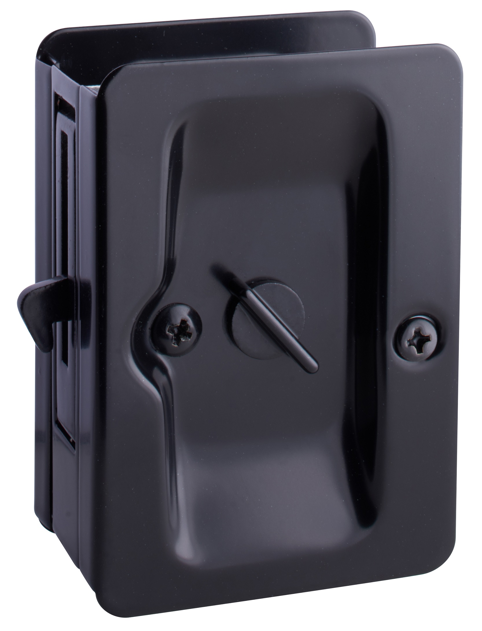 TAYMOR RECTANGULAR PASSAGE SLIDING DOOR LOCK (BLACK) - Kilrich Building Centres