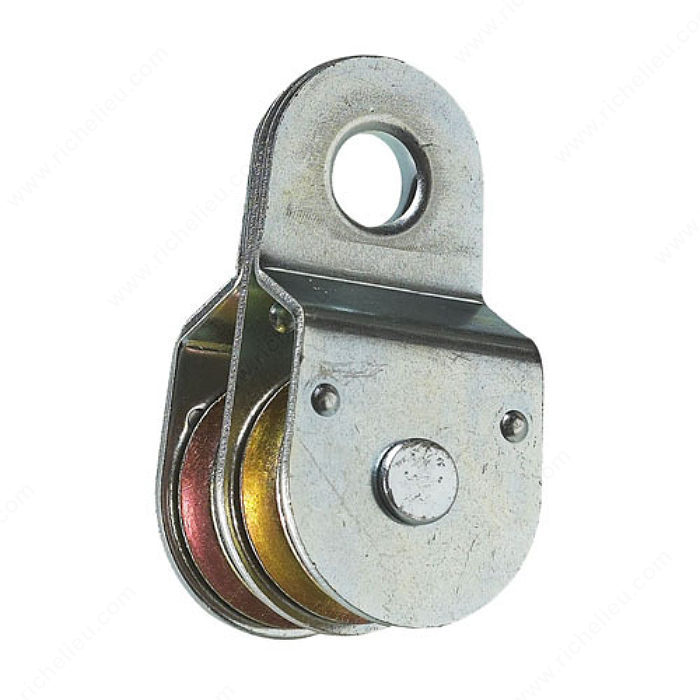 1-1/2" DOUBLE FIXED PULLEY - ZINC-COATED - Kilrich Building Centres