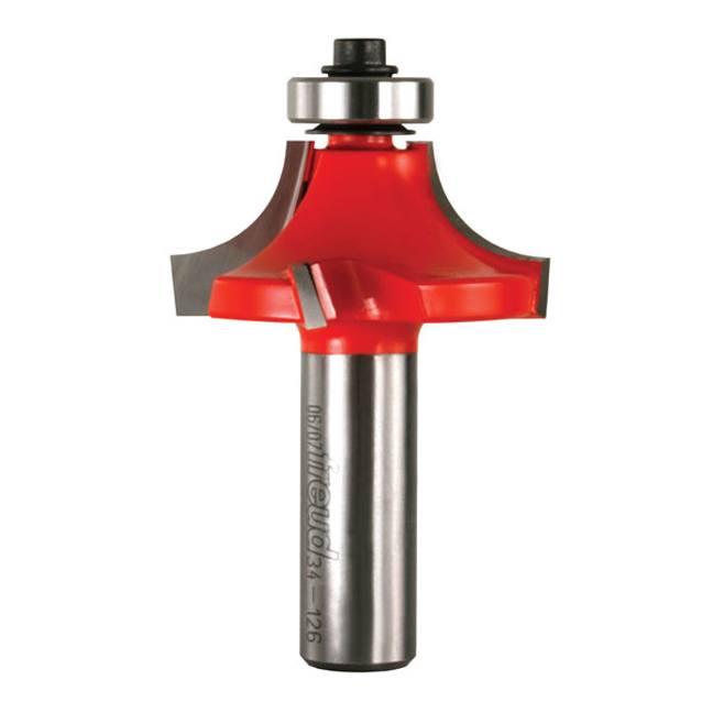 FREUD 1/2" RADIUS QUADRA-CUT ROUNDING-OVER ROUTER BIT - Kilrich Building Centres