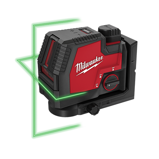 MILWAUKEE GREEN CROSS LINE LASER (USB RECHARGEABLE) - Kilrich Building Centres