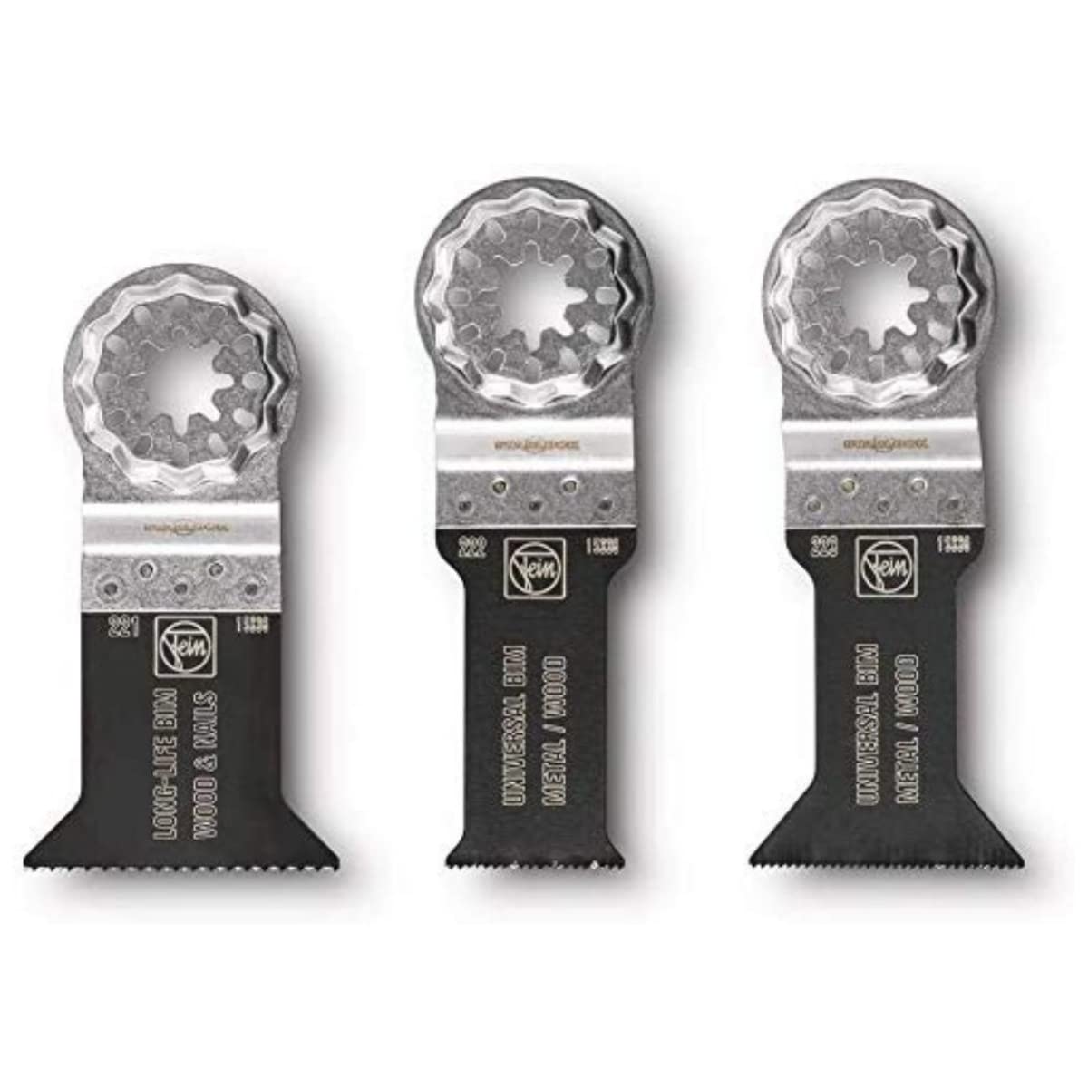 FEIN STARLOCK E-CUT WOOD & METAL SAW BLADE COMBO SET (3 PACK) - Kilrich Building Centres