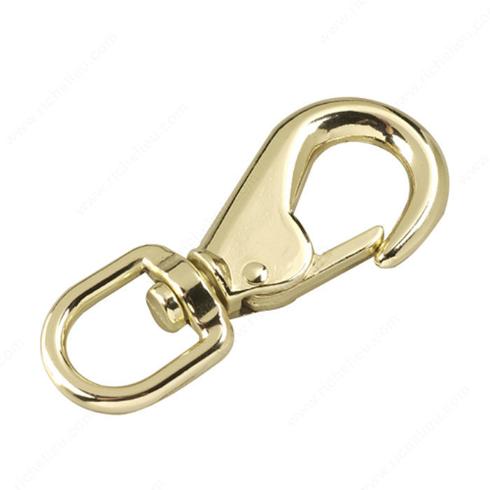 5/8" ROUND EYE BOAT SNAP SWIVEL - BRASS - Kilrich Building Centres