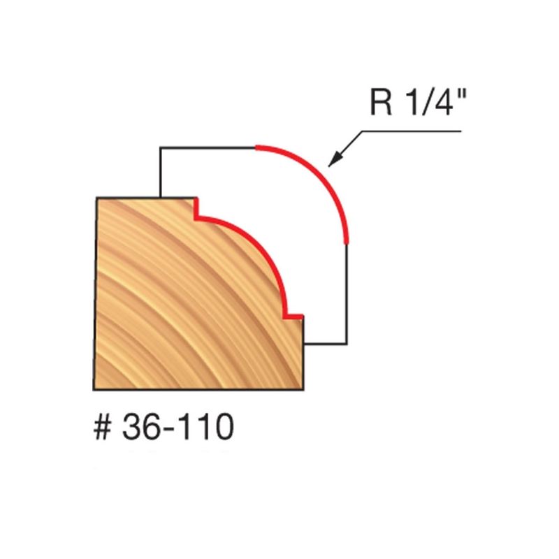 Main 2 - FREUD 1/4" RADIUS BEADING ROUTER BIT -