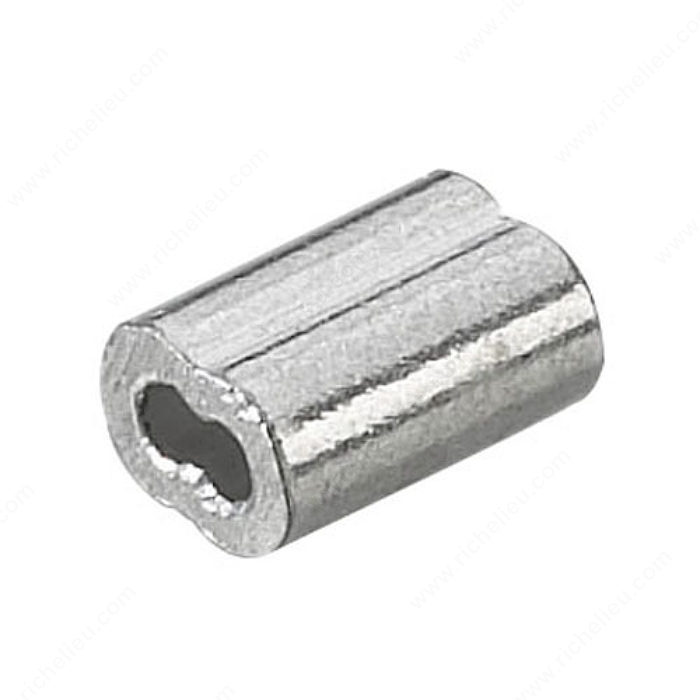 ALUMINUM OVAL SLEEVE - FOR 1/16" CABLE - Kilrich Building Centres
