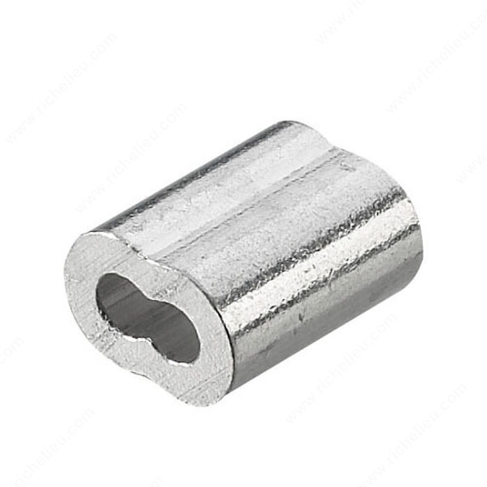 ALUMINUM OVAL SLEEVE - FOR 1/8" CABLE - Kilrich Building Centres