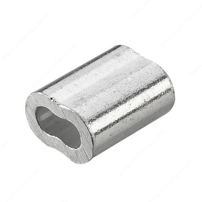 ALUMINUM OVAL SLEEVE - FOR 5/32" CABLE - Kilrich Building Centres