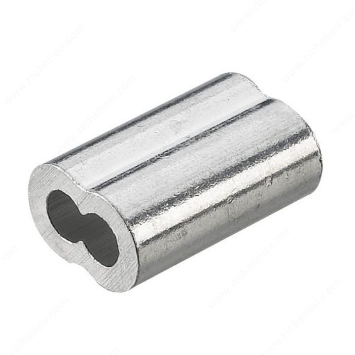 ALUMINUM OVAL SLEEVE - FOR 3/16" CABLE - Kilrich Building Centres