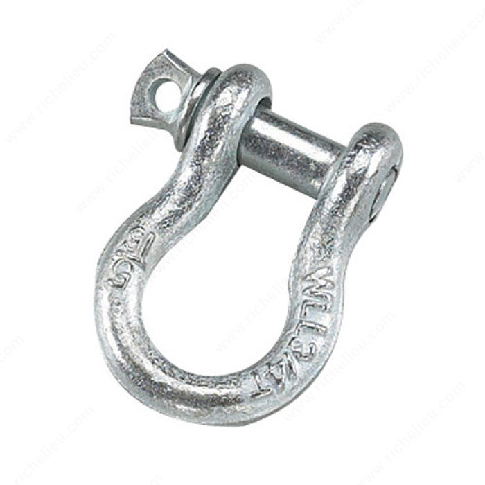 5/16" SCREW PIN ANCHOR SHACKLE - GALVANIZED - Kilrich Building Centres