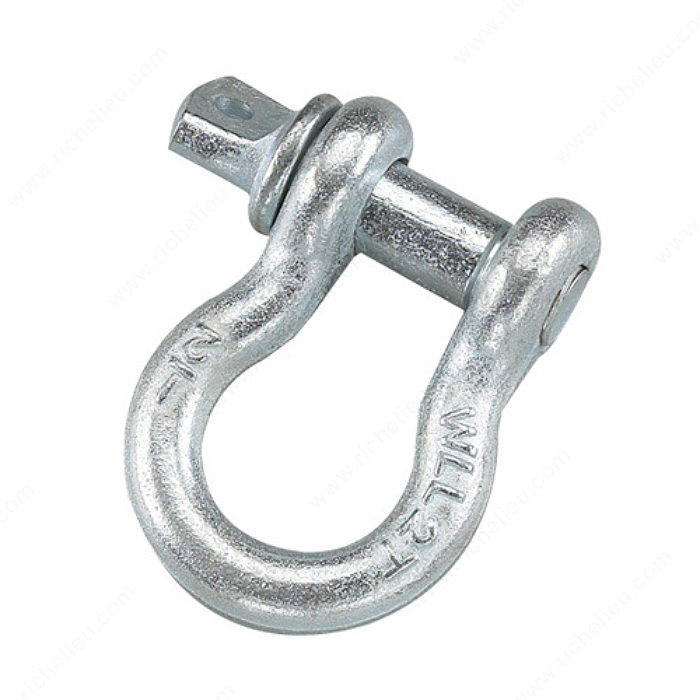 1/2" SCREW PIN ANCHOR SHACKLE - GALVANIZED - Kilrich Building Centres