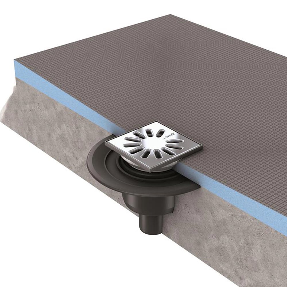 Main 2 - WEDI CENTER DRAIN PRIMO POINT DRAIN SHOWER PAN (3' x 6') -