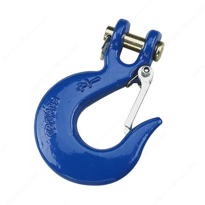 1/4" CLEVIS SLIP HOOK w/ LATCH - BLUE - Kilrich Building Centres