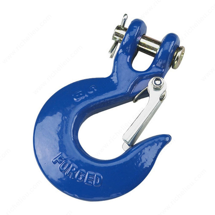 5/16" CLEVIS SLIP HOOK w/ LATCH - BLUE - Kilrich Building Centres
