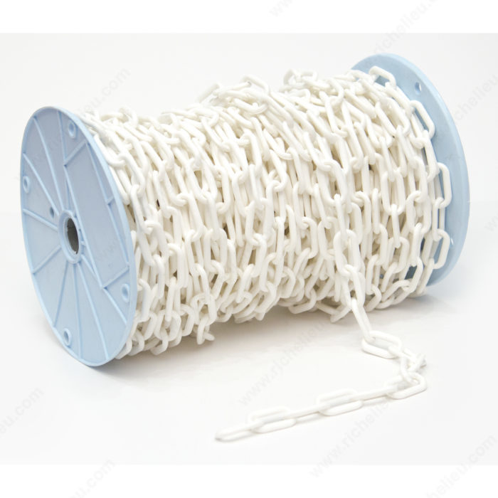 Main 2 - #6 PLASTIC CHAIN - WHITE (70' LONG) -