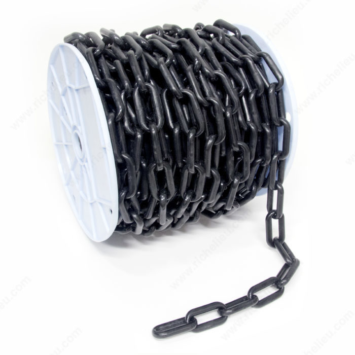Main 2 - #8 PLASTIC CHAIN - BLACK (60' LONG) -