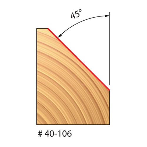Main 2 - FREUD 1-3/4" 45° CHAMFER ROUTER BIT -