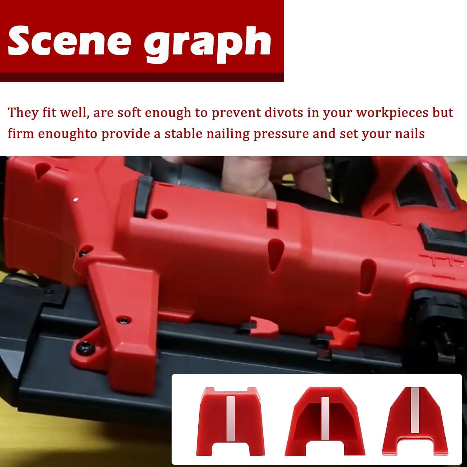 Main 2 - MILWAUKEE NO-MAR PAD KIT (SET OF 3) *FOR 2746 BRAD NAILER* -