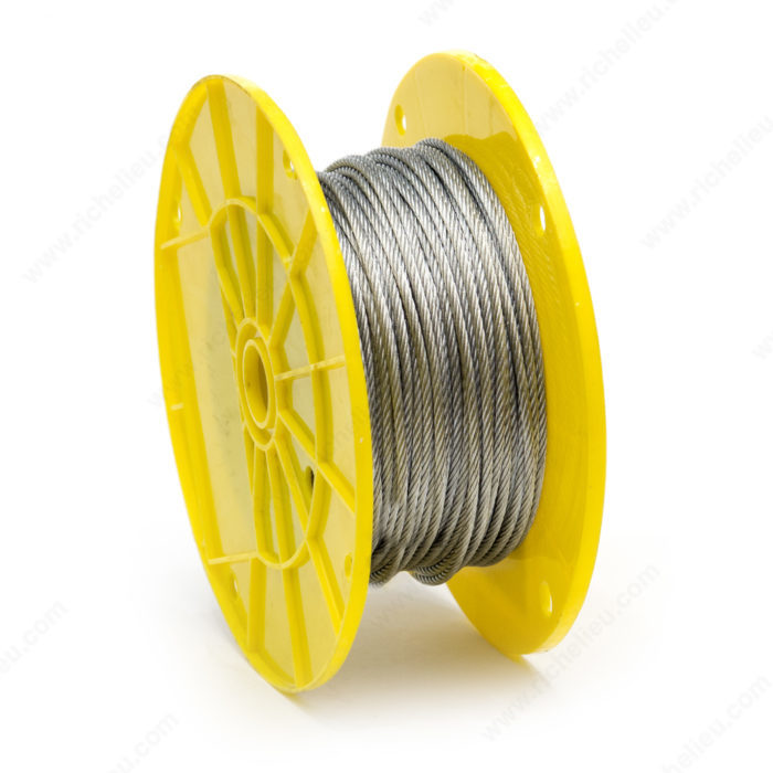 Main 2 - 1/8" 7x7 WIRE ROPE - GALVANIZED (500' REEL) -