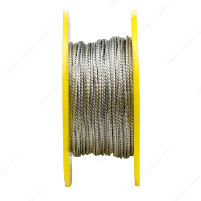 Main 3 - 1/8" 7x7 WIRE ROPE - GALVANIZED (500' REEL) -