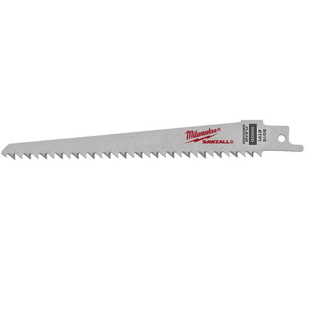 MILWAUKEE 6" 6-TPI SUPER SAWZALL BLADES (5 PACK) - Kilrich Building Centres