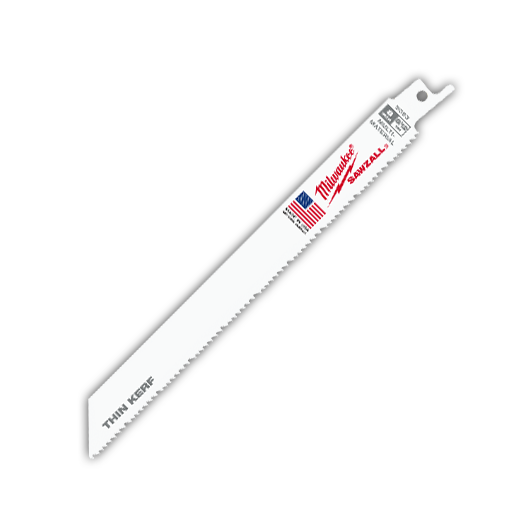 MILWAUKEE 8" 8-1/2-TPI "THIN KERF" SAWZALL BLADES (5 PACK) - Kilrich Building Centres