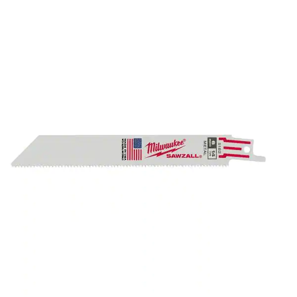 MILWAUKEE 6" 14-TPI SUPER SAWZALL BLADES (5 PACK) - Kilrich Building Centres