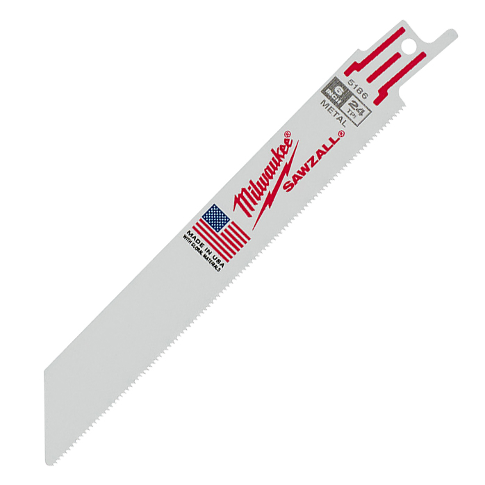 MILWAUKEE 6" 24-TPI SUPER SAWZALL BLADES (5 PACK) - Kilrich Building Centres